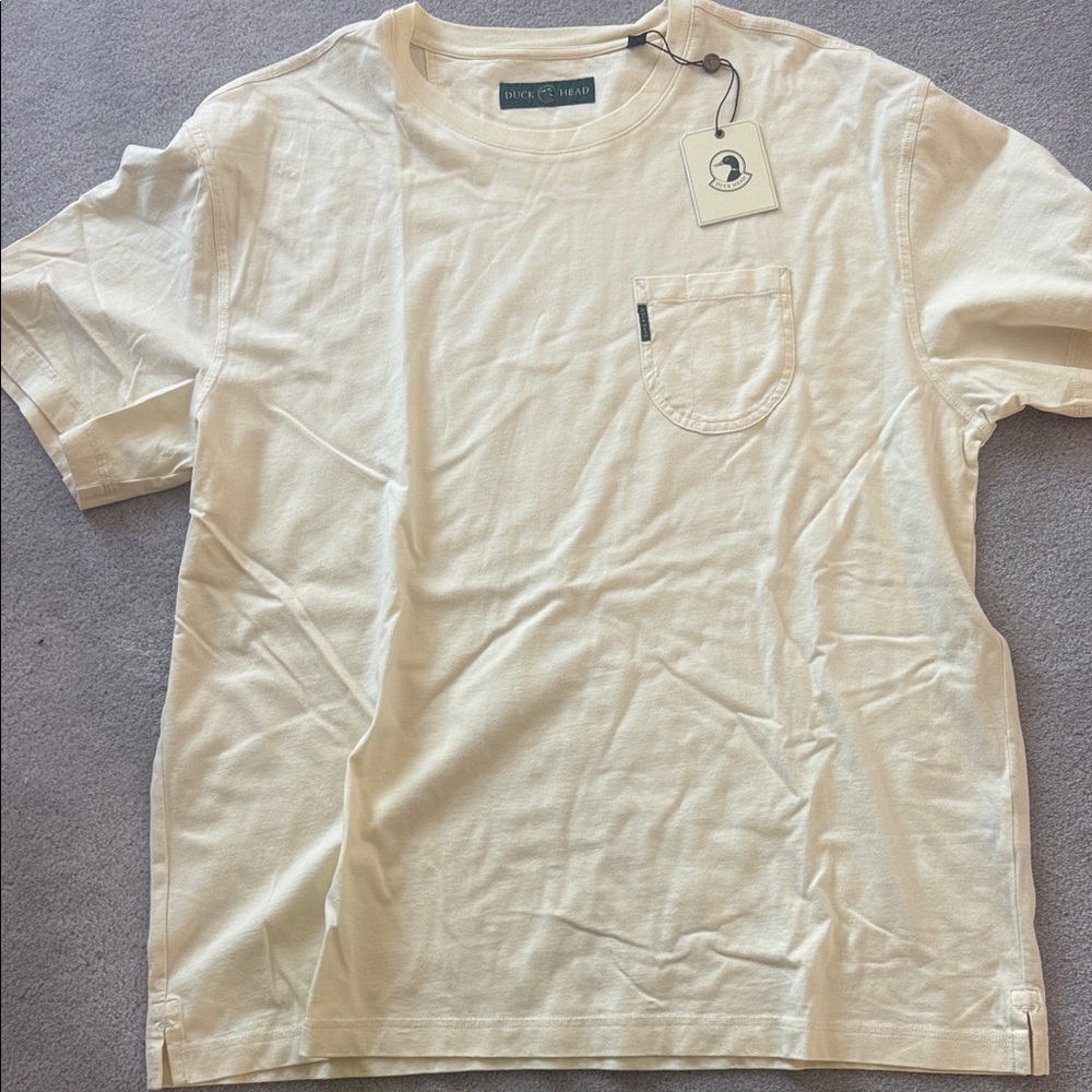 Duck Head Men's Beige Short Sleeve Tee